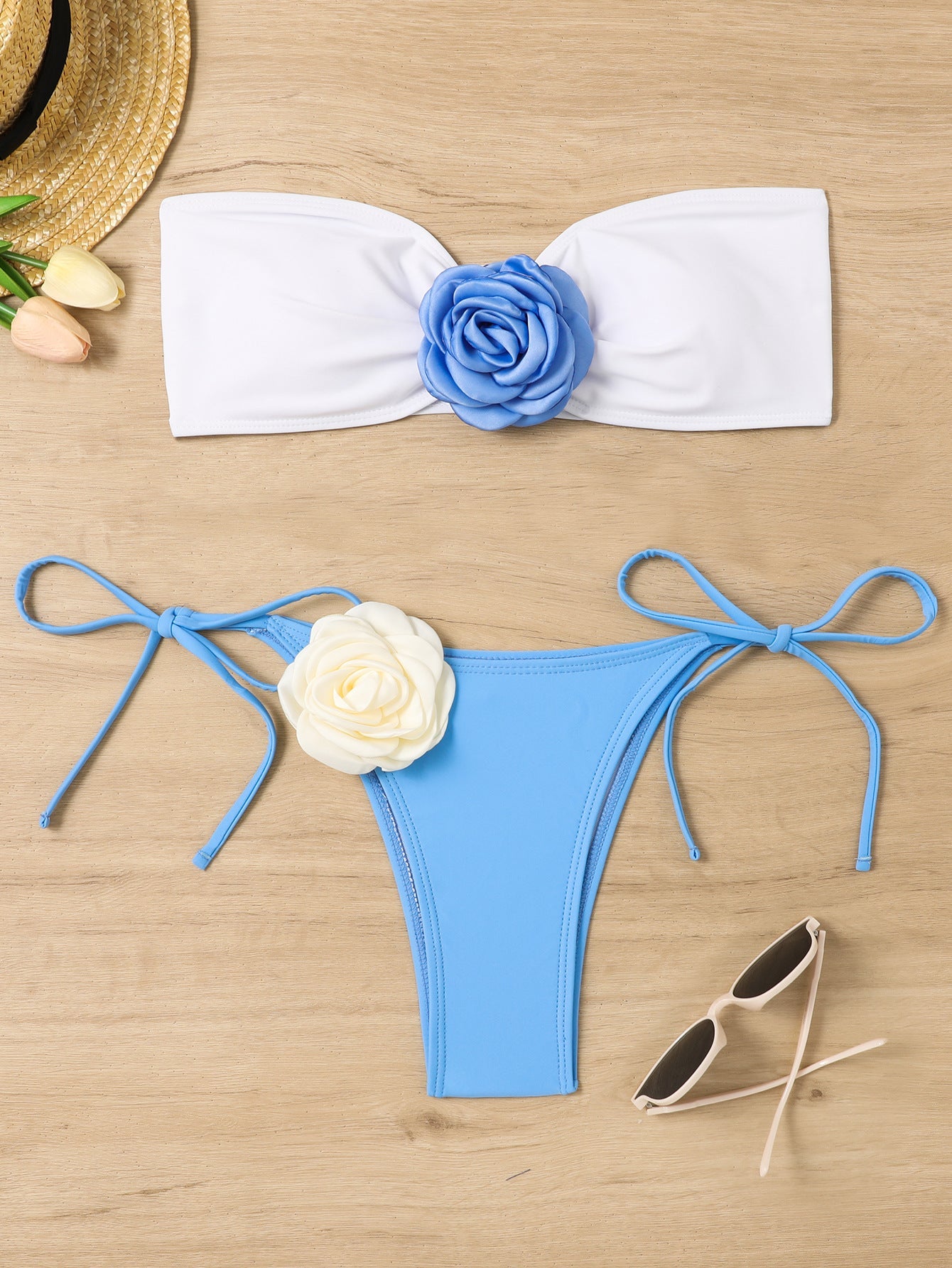 3D Dreidimensionaler Blumenbikini