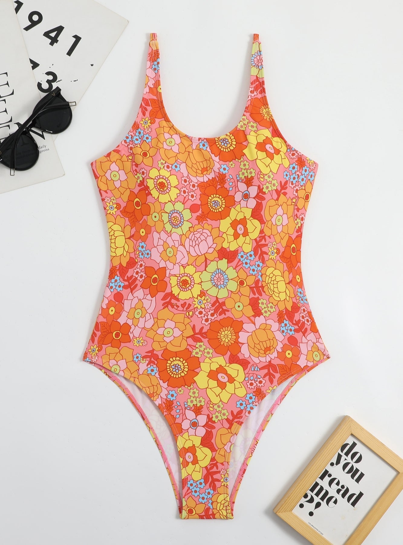 Traje de baño de una pieza bikini de playa multicolor