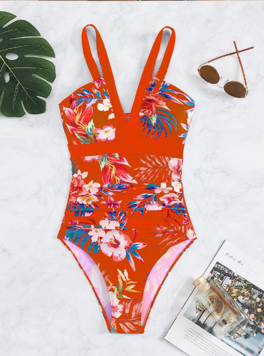 One-piece Print Swimsuit