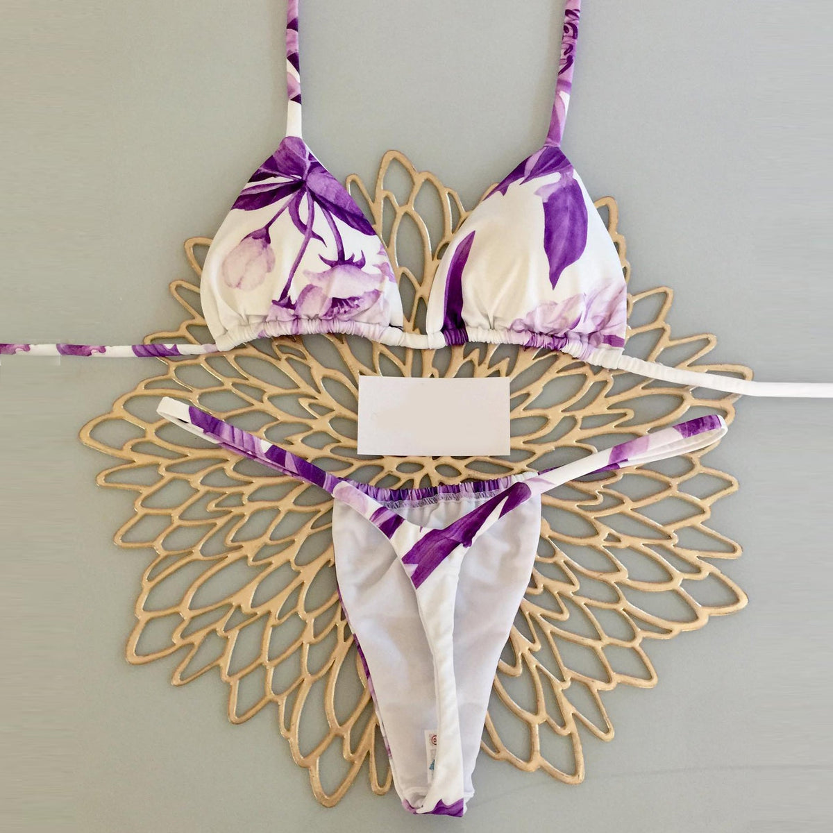 Bikini mit Blumenmuster 