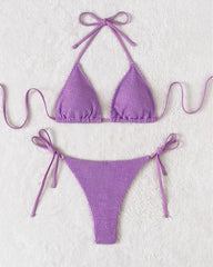 Backini Thread Solid Color Thread Cloth Sexy Bikini