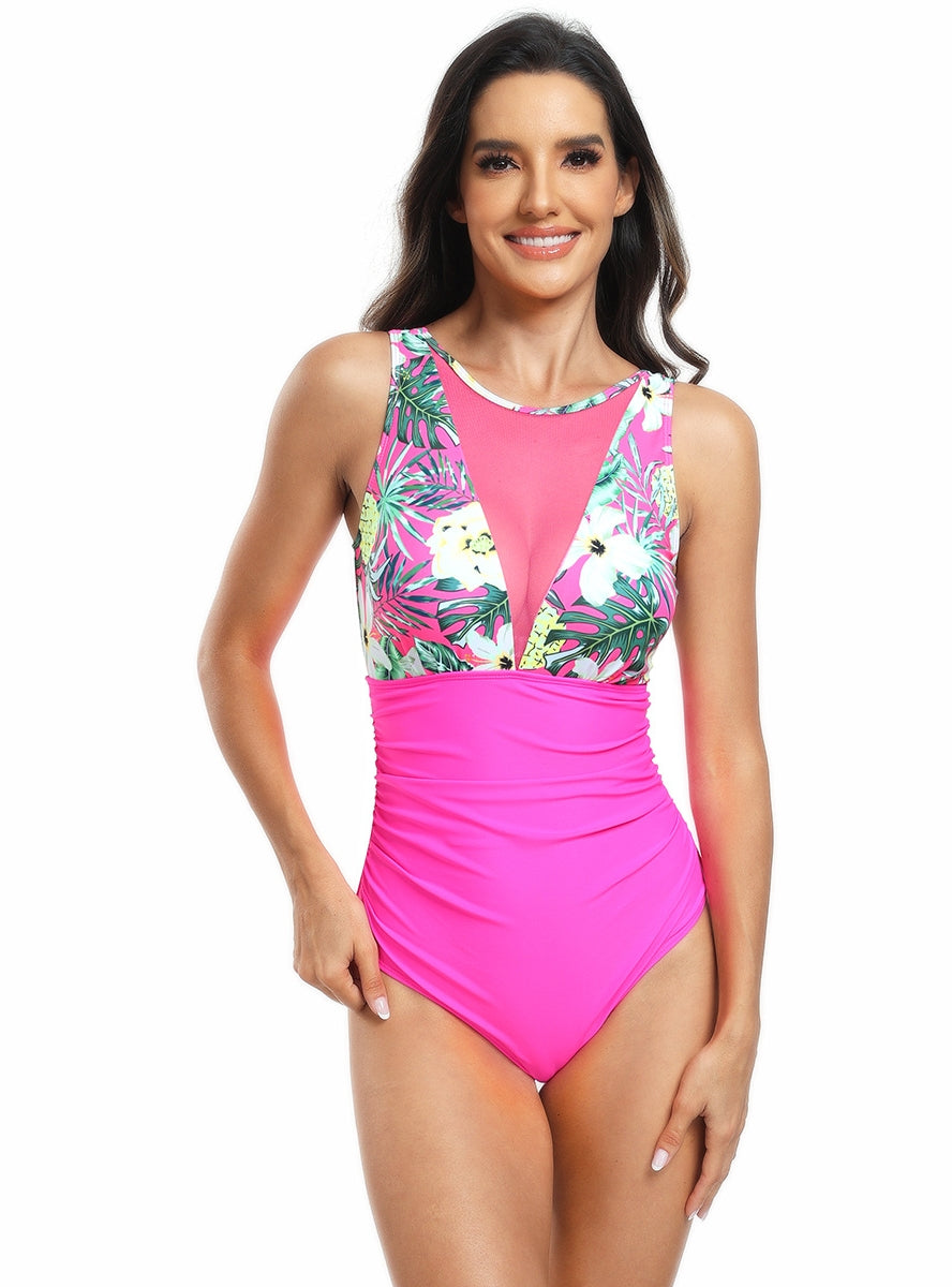 Damen Einteiliger Bikini mit Print