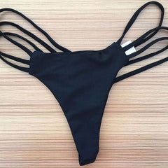 Brasilianische Bikinihose mit Riemchen-Tanga