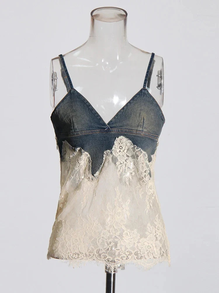 Stilvolles zweiteiliges Jeans-Set für Damen