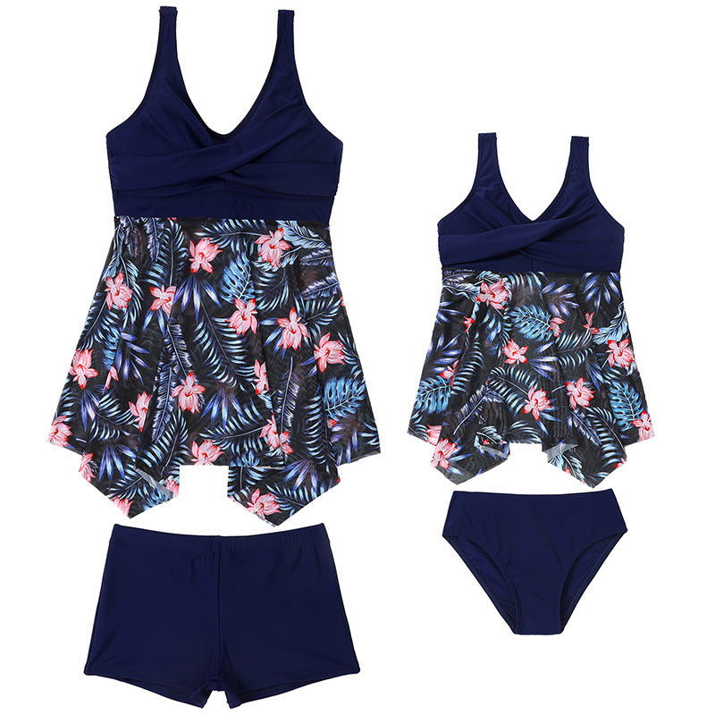 Parent-Child Swimsuit Slimming Hot Spring Set