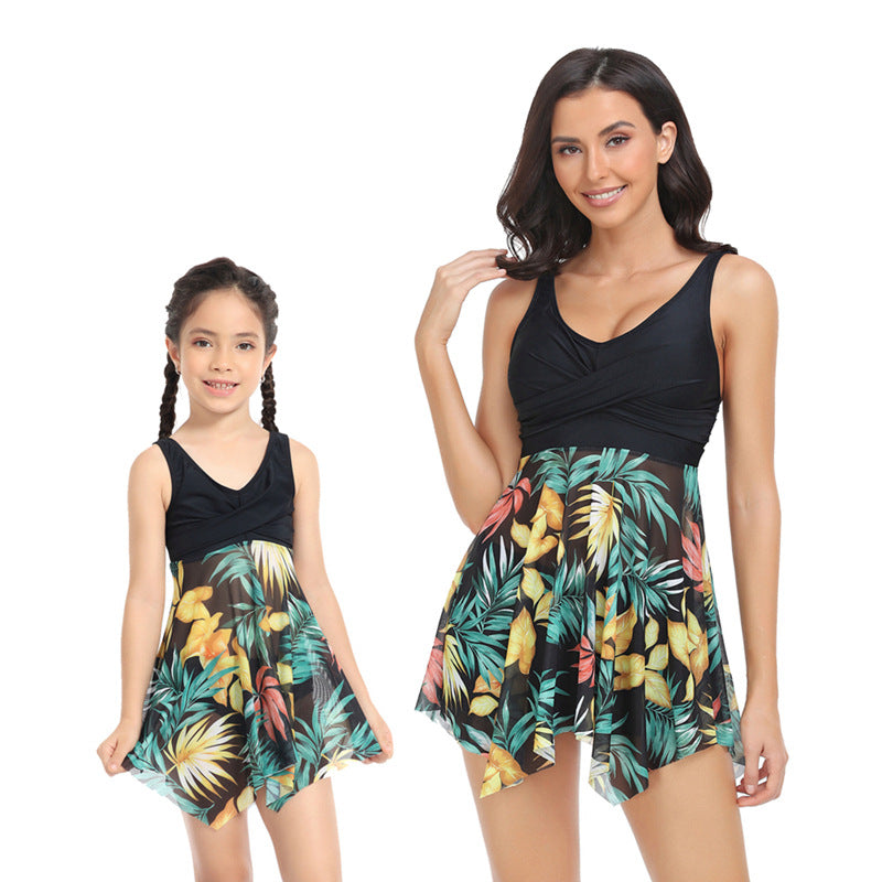 Parent-Child Swimsuit Slimming Hot Spring Set