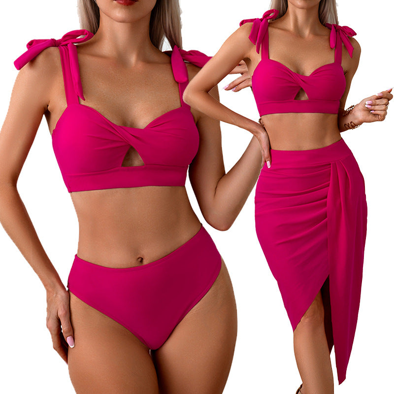 Wrap Skirt Two-piece Suit Swimwear