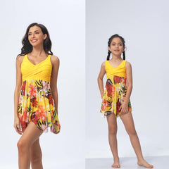 Parent-Child Swimsuit Slimming Hot Spring Set