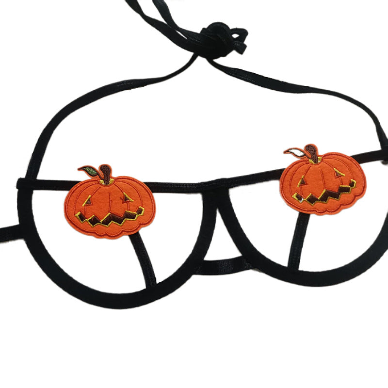 Halloween Kürbis Hohl Dessous Set