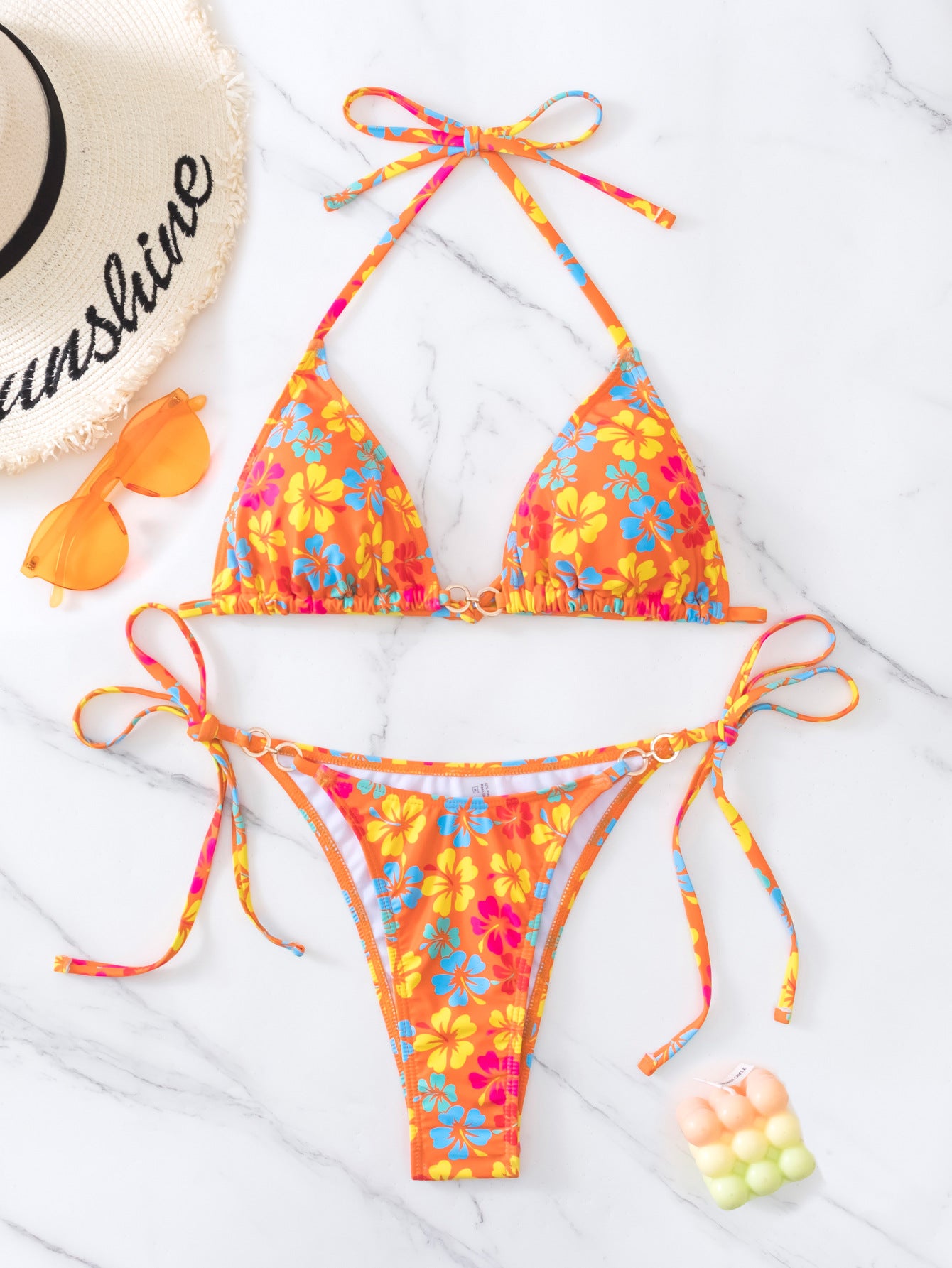 Conjunto de bikini estilo resort