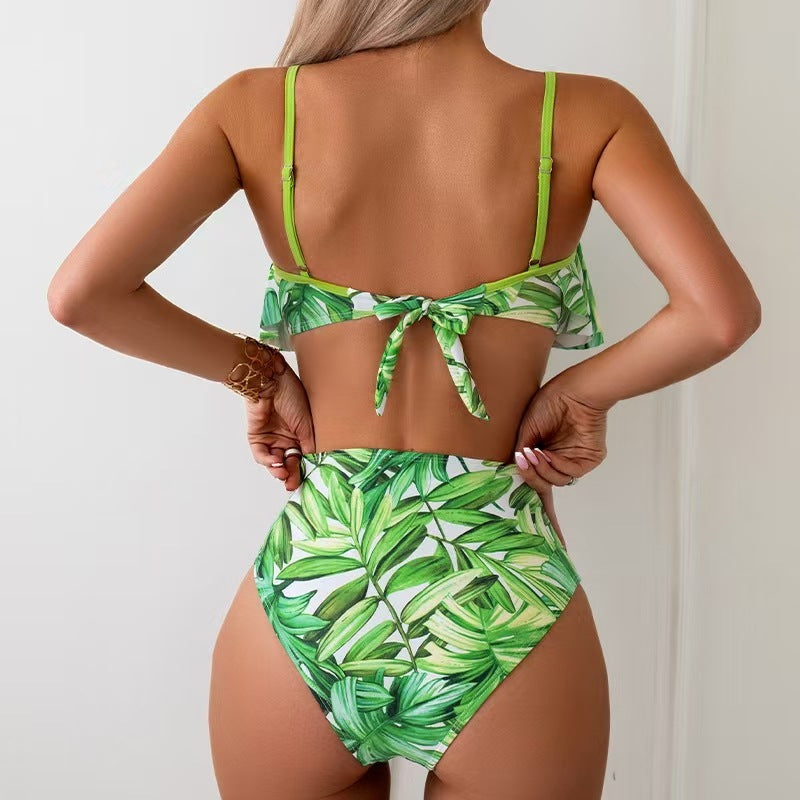 Two-Piece Swimsuit With Frit And Nylon