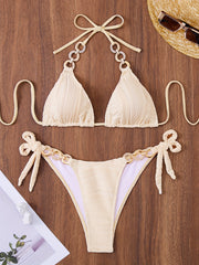 Solid color bikini