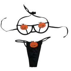 Halloween Kürbis Hohl Dessous Set