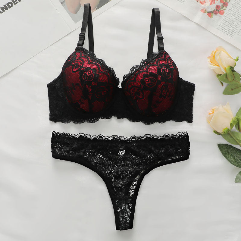 Conjunto de bralette de encaje Temptation