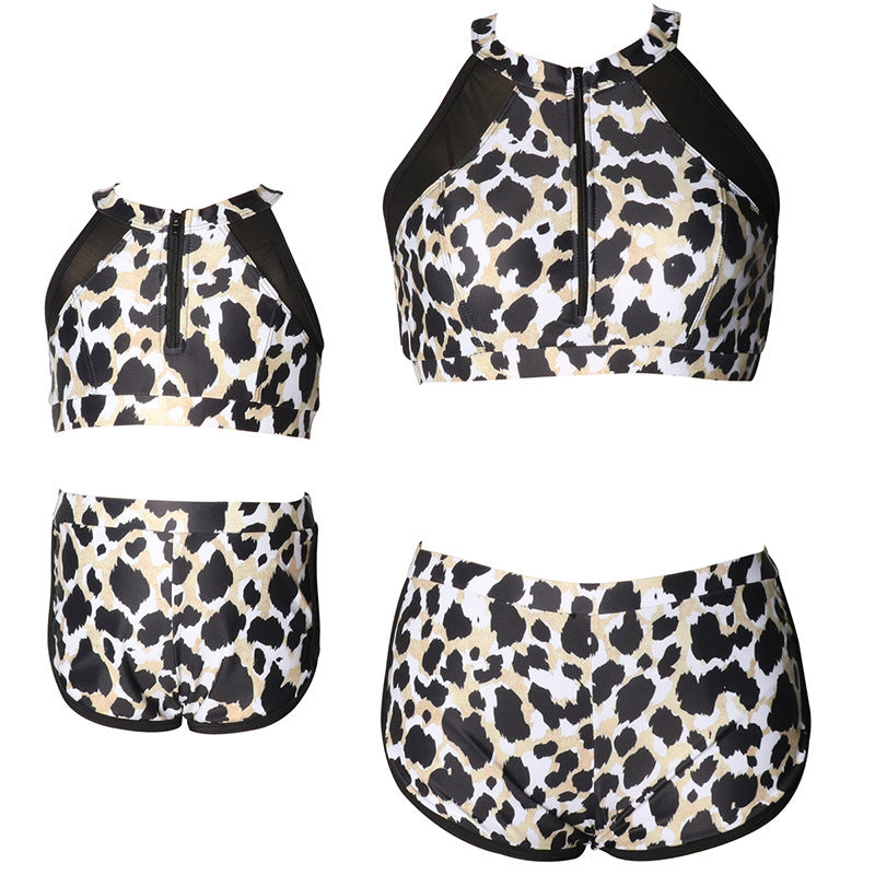 Style sports parent-child swimsuit