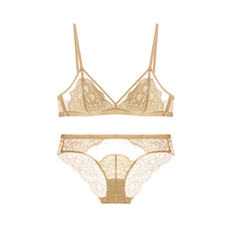 BH-Set Spitze Wimpern BH Triangel Cup Dessous