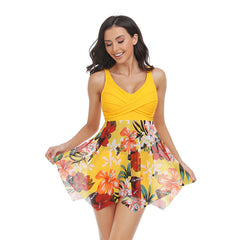 Swimsuit Mesh Skirt Two Piece Swimsuit