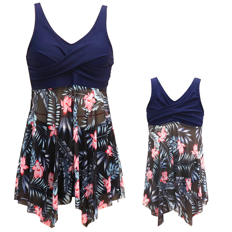 Parent-Child Swimsuit Slimming Hot Spring Set