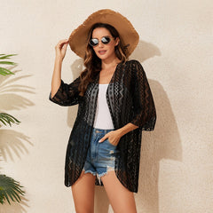 Long-sleeved two-way beach shirt