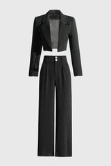 Casual 2-Piece Suit - Black