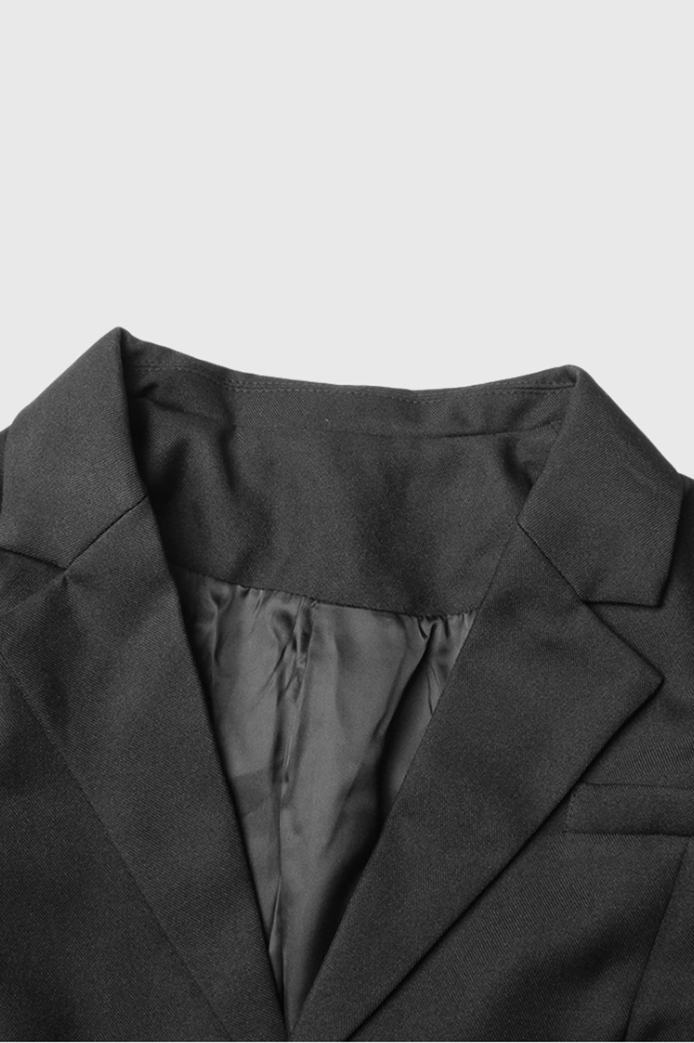 Blazer mit Strasskette - Schwarz