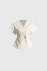 Chaleco de un solo botón - Blanco