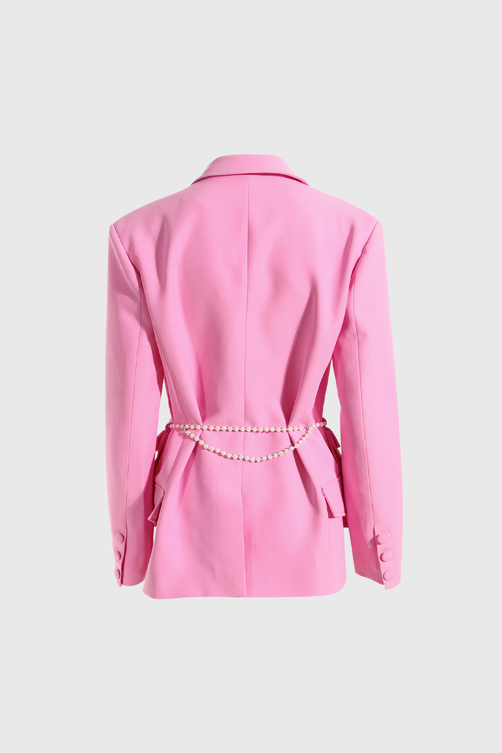 Blazer mit Strasskette - Pink