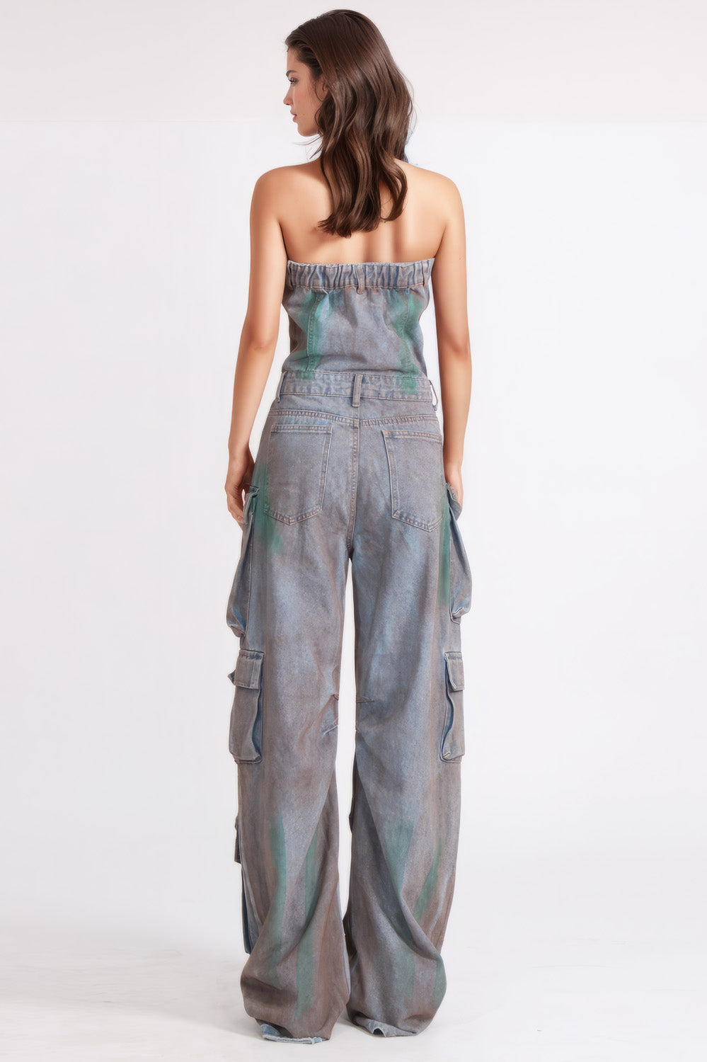 Dirty Denim Jumpsuit - Dunkelblau