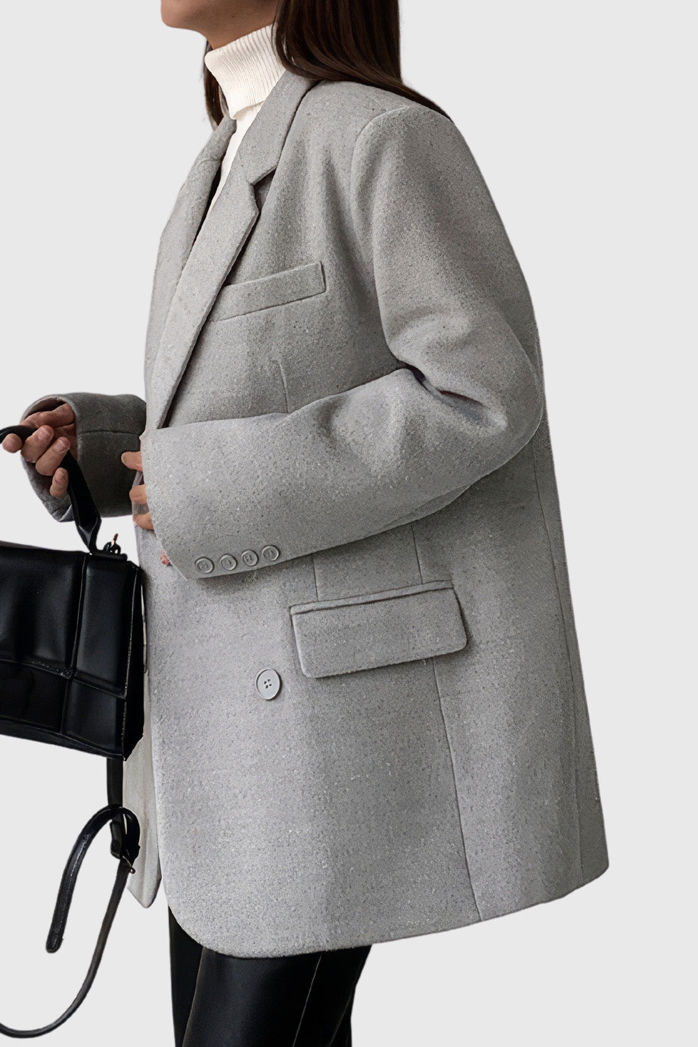 Warm Classic Blazer- Grey