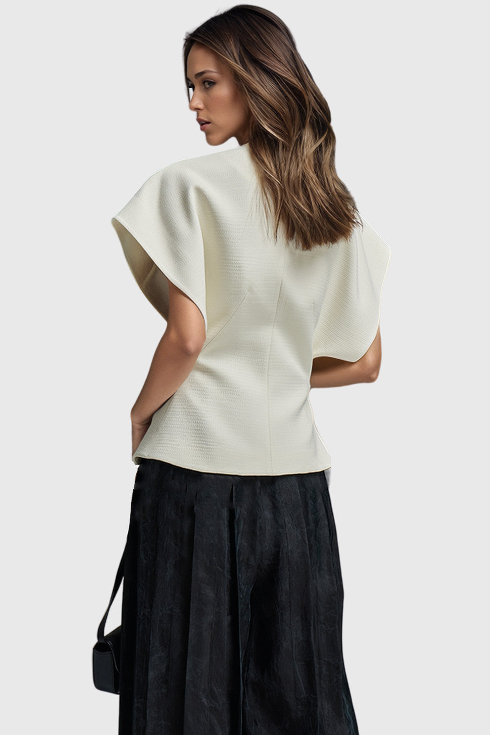 Chaleco de un solo botón - Blanco