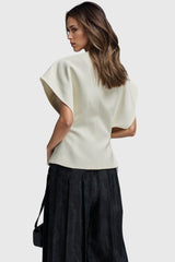 Chaleco de un solo botón - Blanco