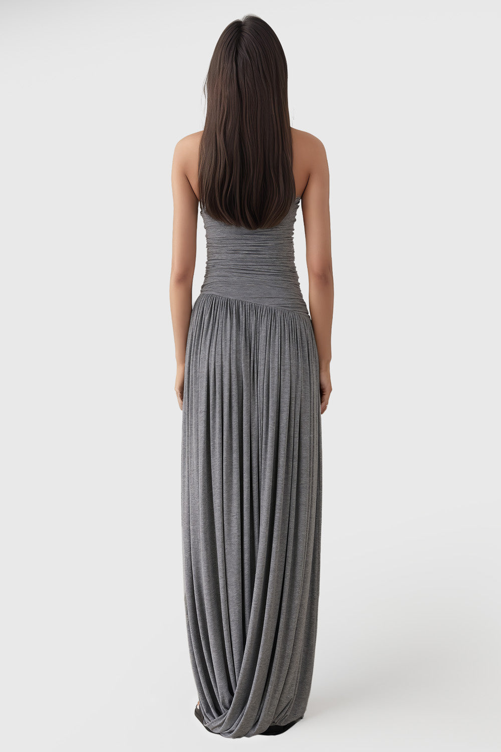 VESTIDO MAXY DE JERSEY GRIS