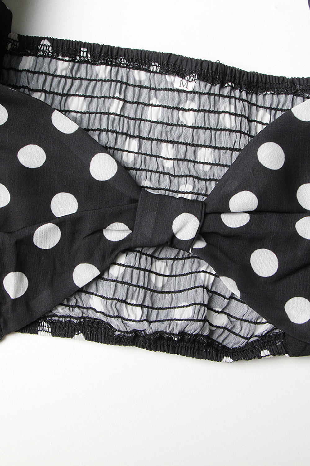 Polka Dot 2-Piece Set - Black