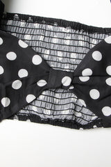 Polka Dot 2-Piece Set - Black