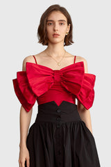 Ribbon Top - Red