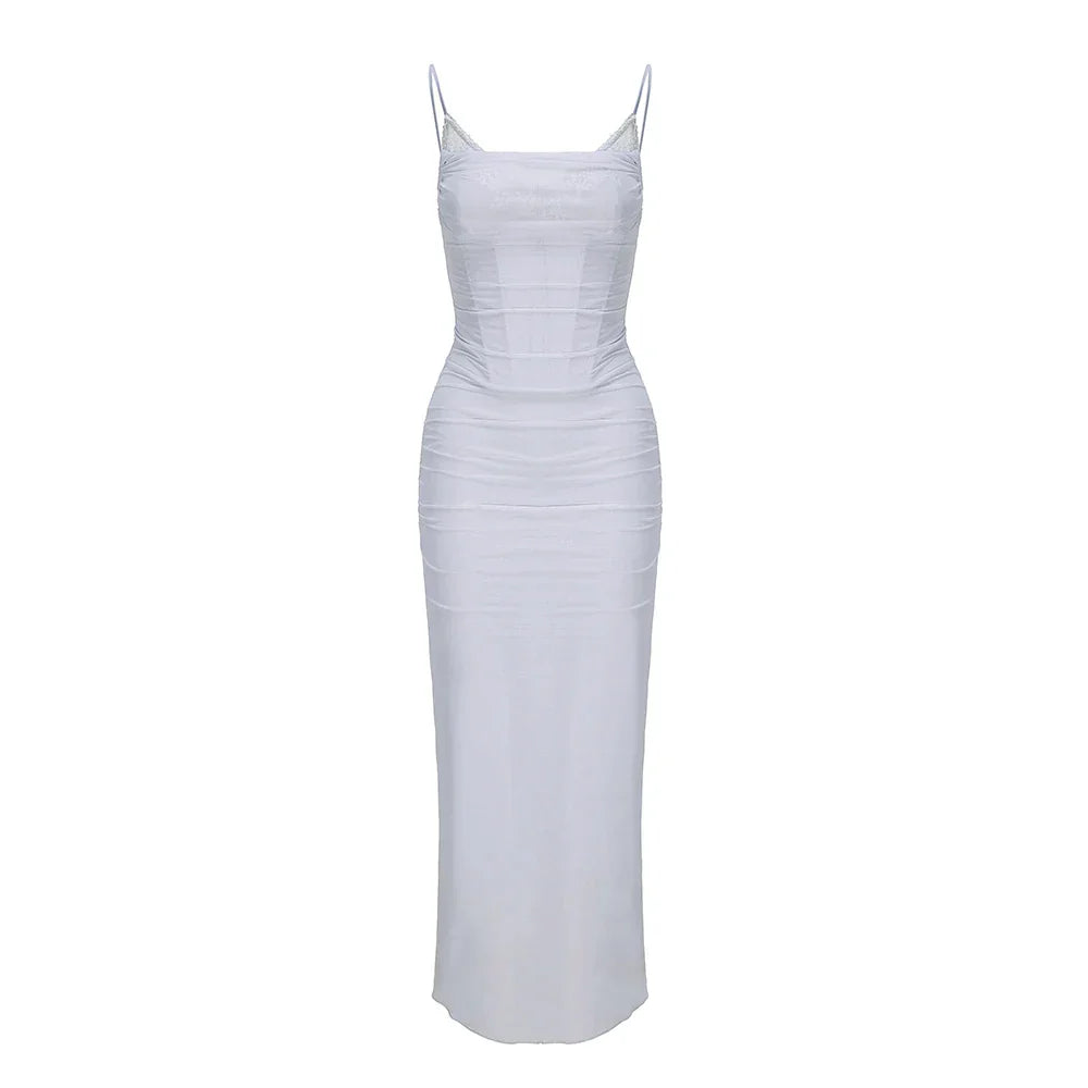 POSTO BODYCON MAXIKLEID mit TRÄGERN