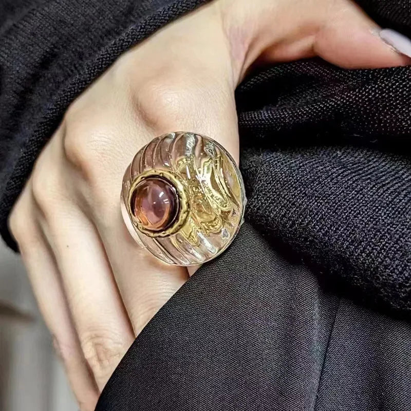 Elegante Glaskristallringe für Damen