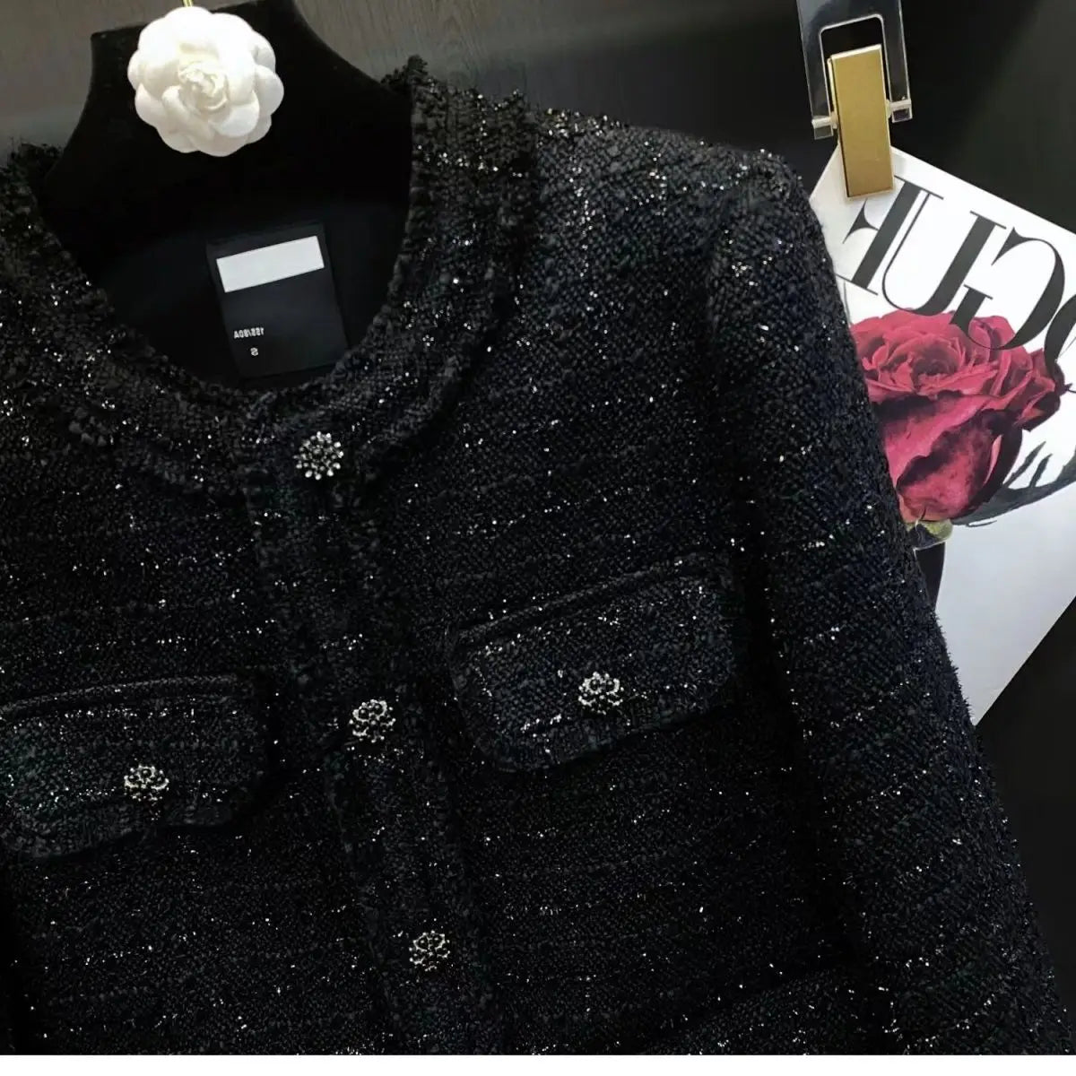 Black Tweed  Blazer - Autumn Winter 2024