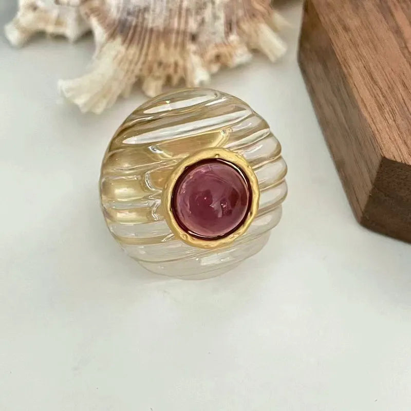 Elegante Glaskristallringe für Damen