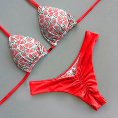 Wassermelonen-Sommer-Bikini-Set