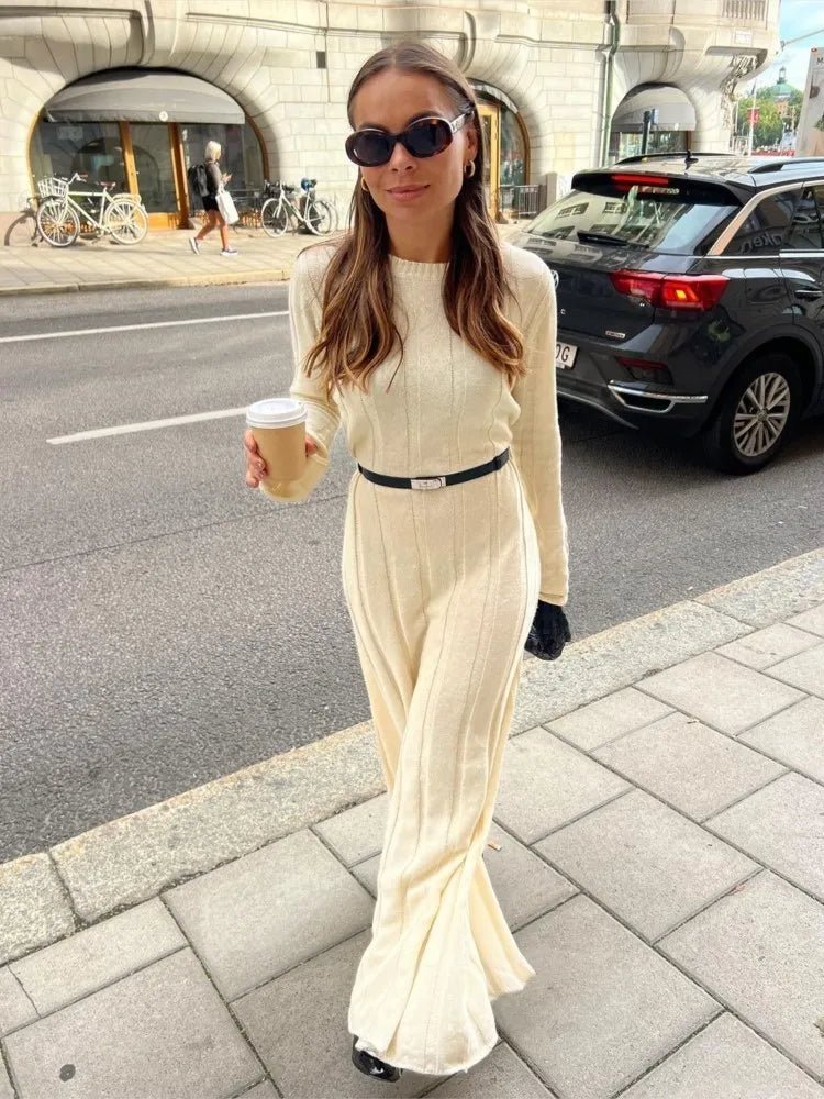 Chic Ribbed Knit Dress - Upgrade Your Winter Style