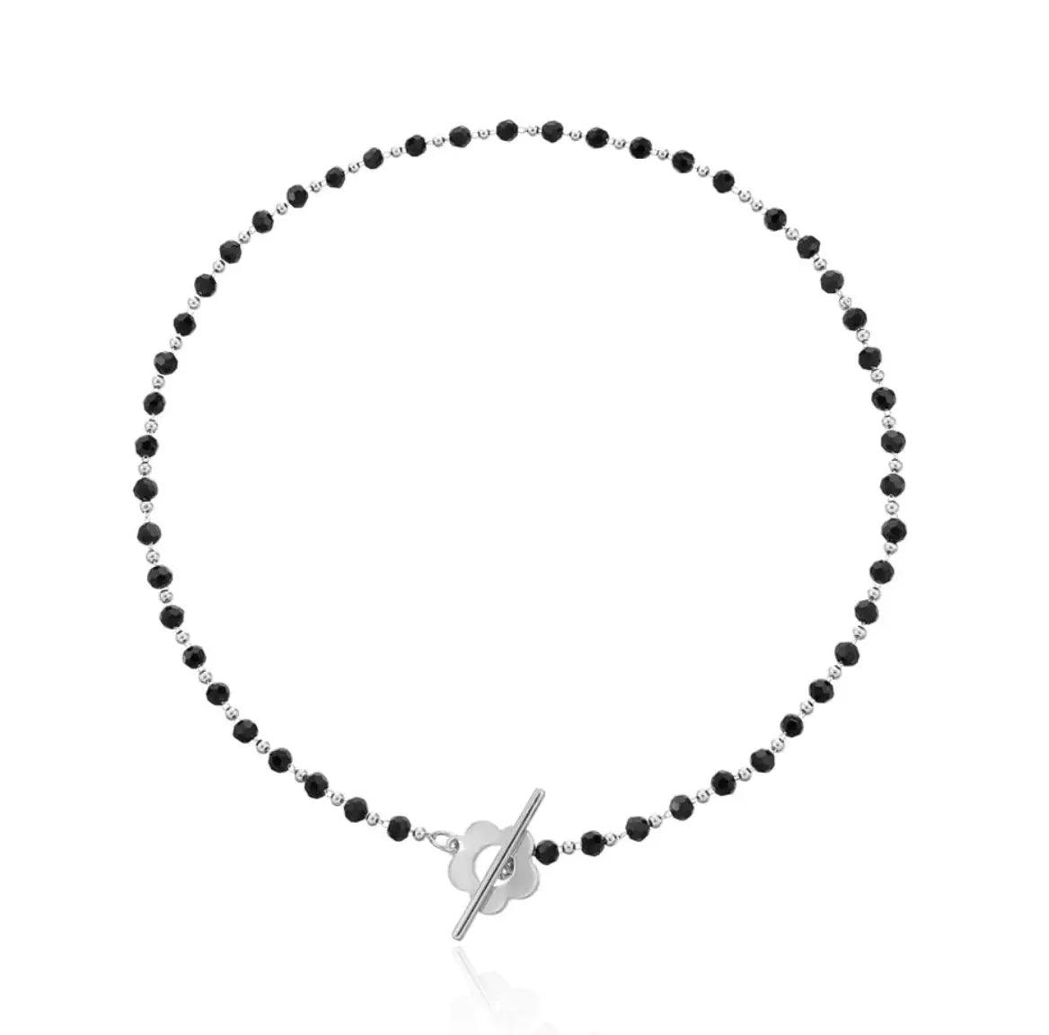 Halsband mit Kristallperlenkette 