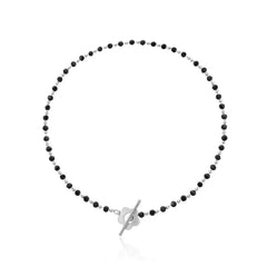 Halsband mit Kristallperlenkette 