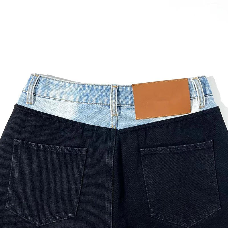 Jeanshosen mit Farbblockdesign für Damen