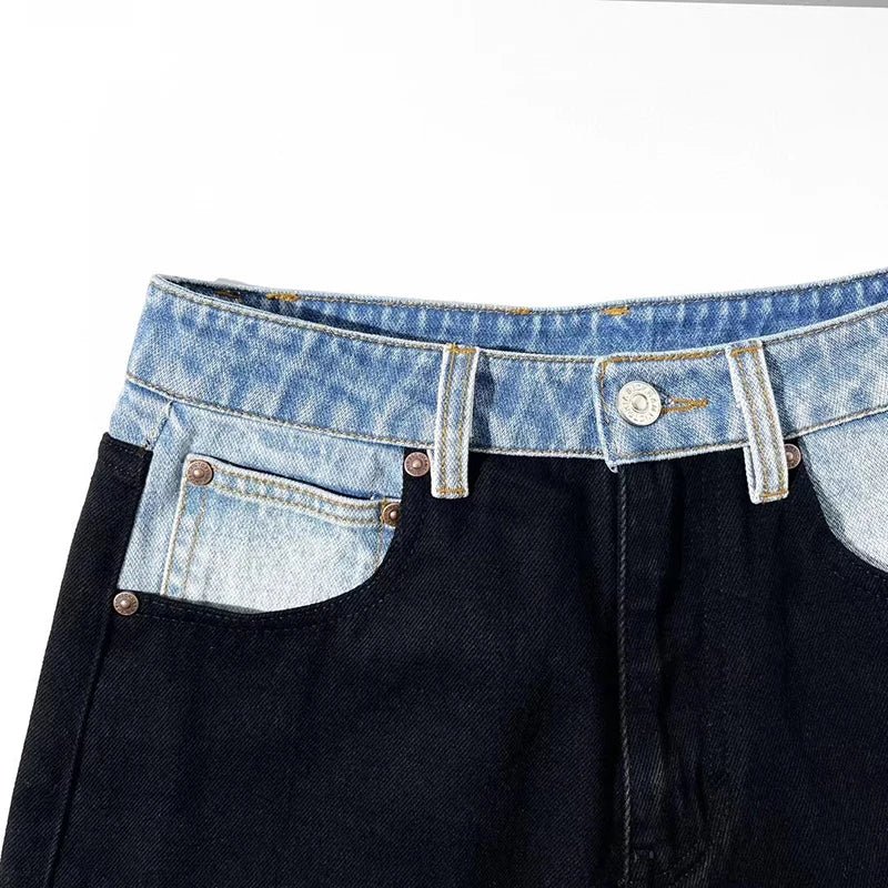 Jeanshosen mit Farbblockdesign für Damen