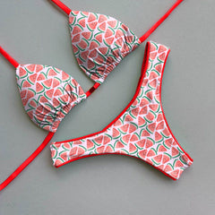 Wassermelonen-Sommer-Bikini-Set