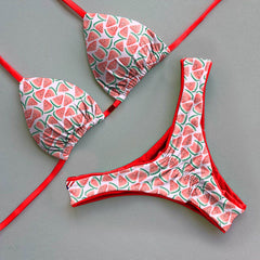 Wassermelonen-Sommer-Bikini-Set