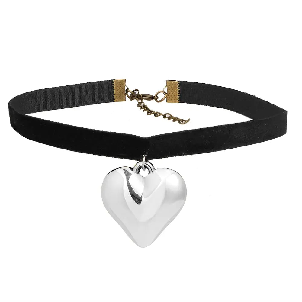 DIY-Schmuck, verstellbare Kette, Herz-Halsband für Damen 