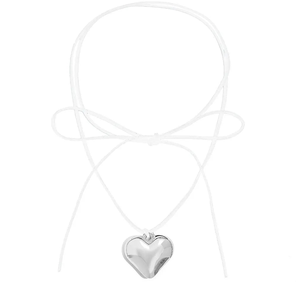 DIY-Schmuck, verstellbare Kette, Herz-Halsband für Damen 