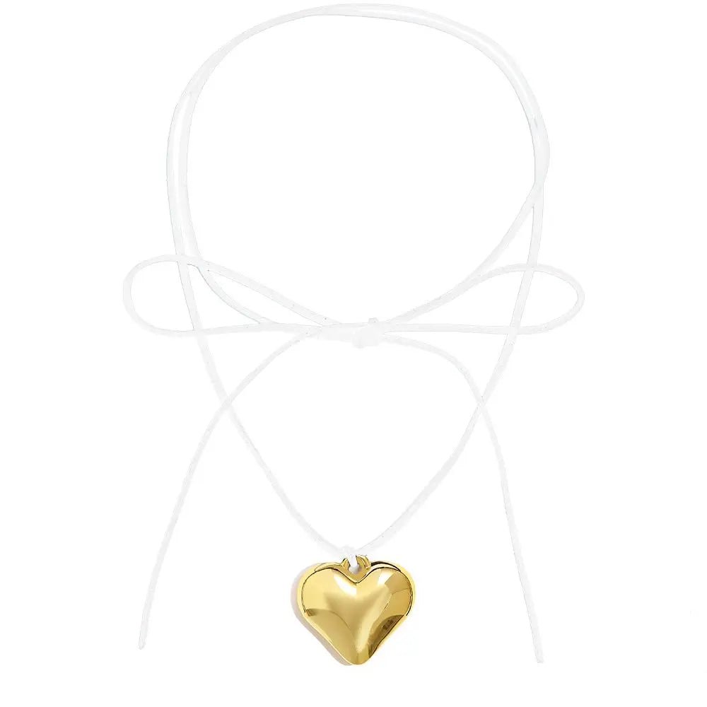 DIY-Schmuck, verstellbare Kette, Herz-Halsband für Damen 